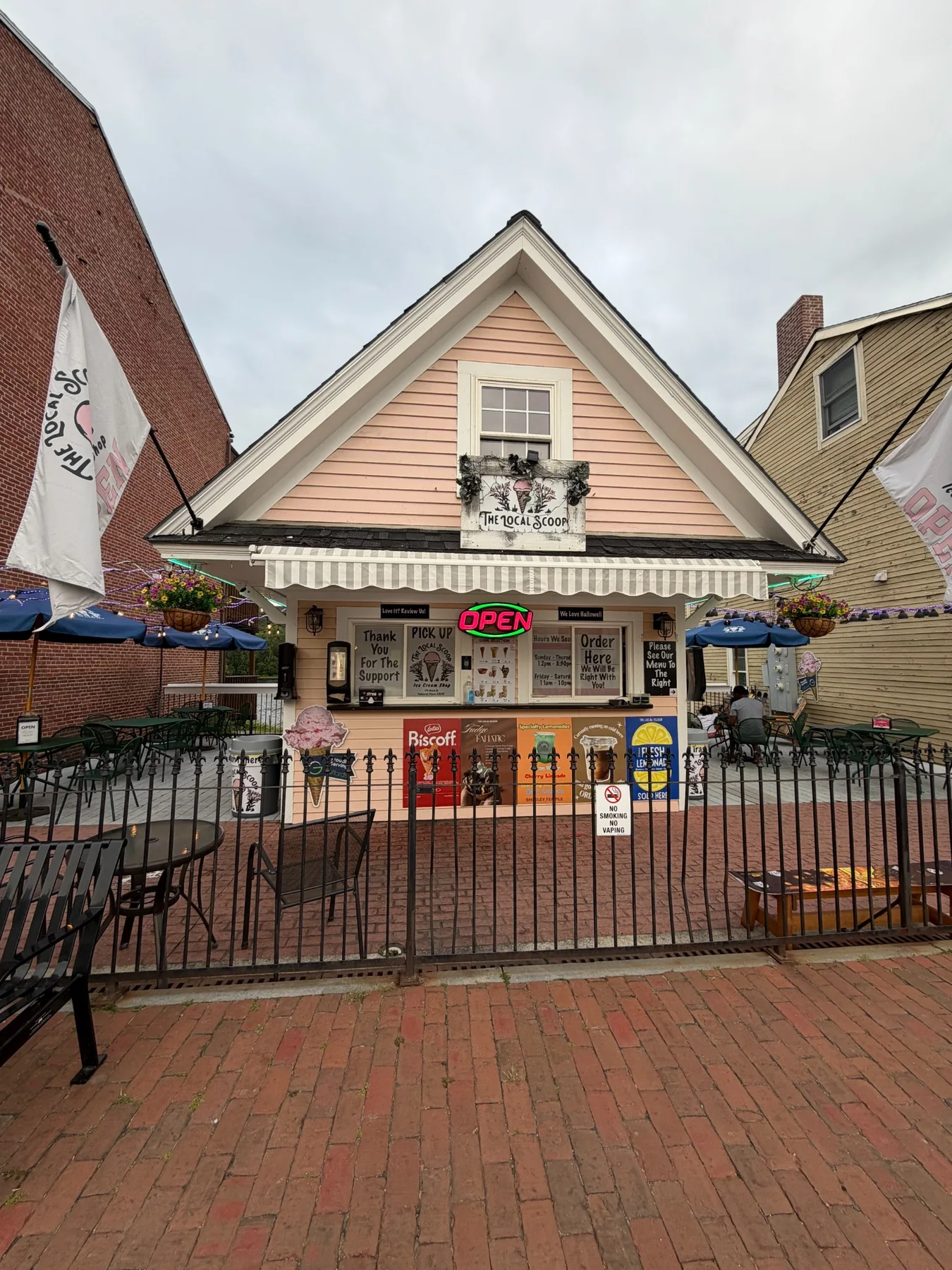 Front exterior of The Local Scoop in downtown Hallowell